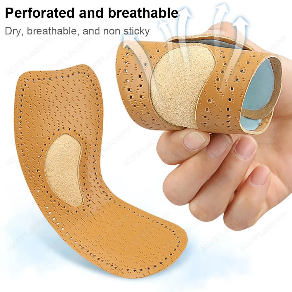 Women Self-Adhesive Latex PU Sandals Insoles Antislip Sweat-absorbent High-heele