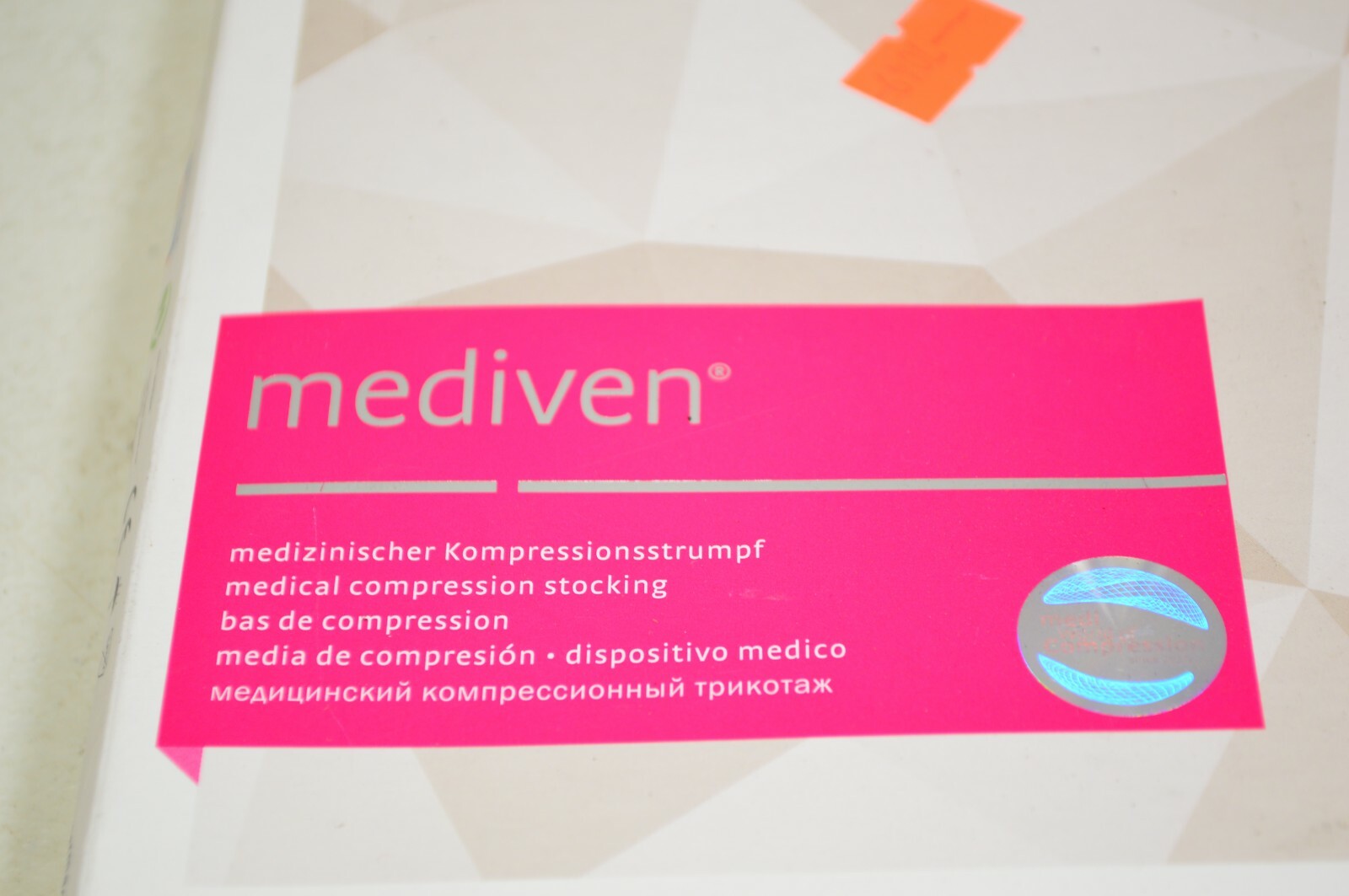 Mediven Plus Compression Stocking Beige CCL1 V Calf Open Toe Petite 4A47005000