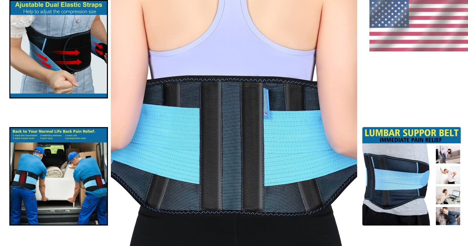 Comfortable and Supportive Back Brace for Sciatica & Scoliosis – S/M Fit