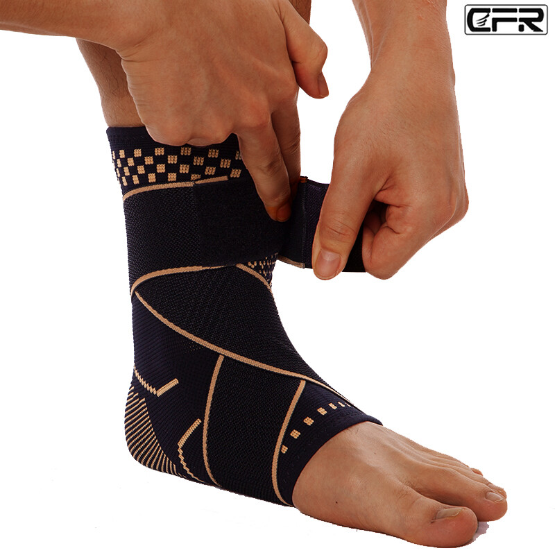 Copper Ankle Brace Support Compression Sleeve Foot Socks Fasciitis Pain Relief