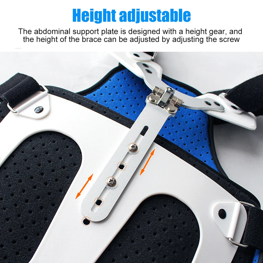 New Fixed Spinal Adjustable Back Brace Kyphosis Mild Scoliosis Post Support