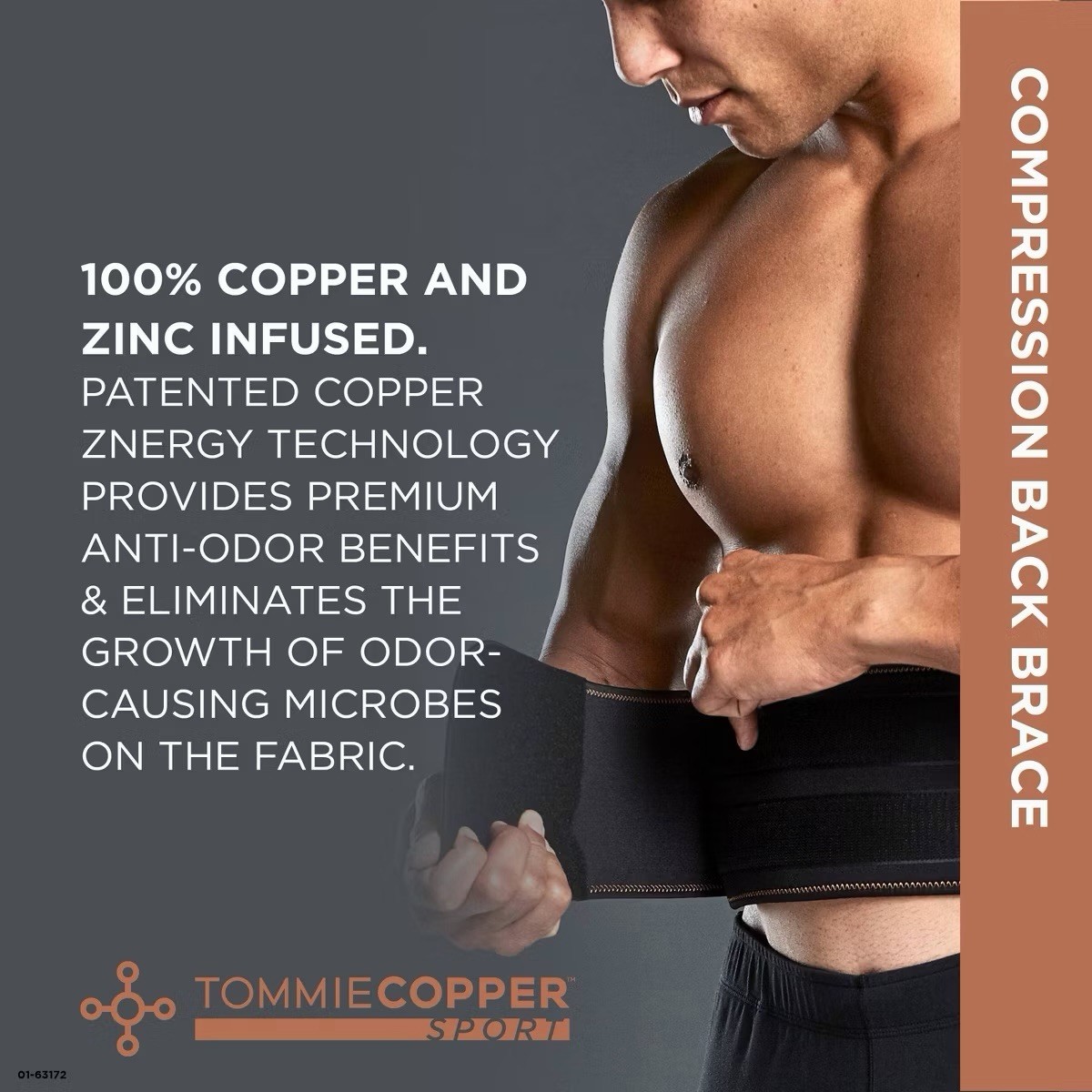Tommie Copper Sport Comfort Back Brace L/XL Support Wrap