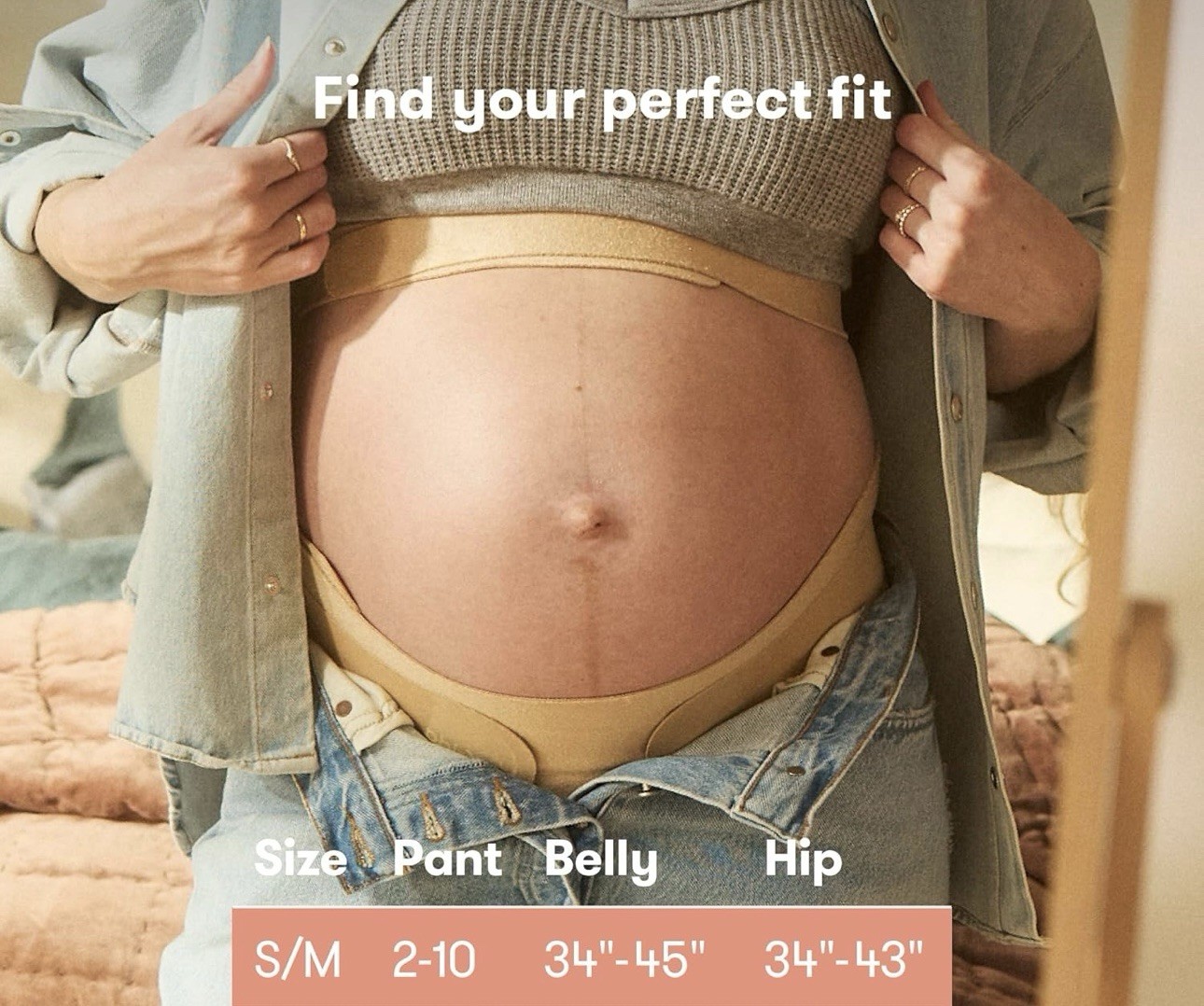 frida Dual-Support Belly Band S/M Adjustable Compression Abdominal Support