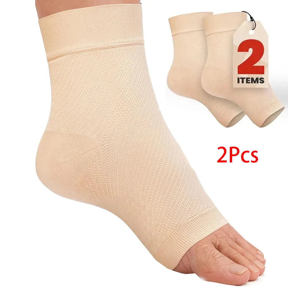 1Pcs Ankle Compression Sleeve,Plantar Fasciitis Braces,Open Toe Compression Sock