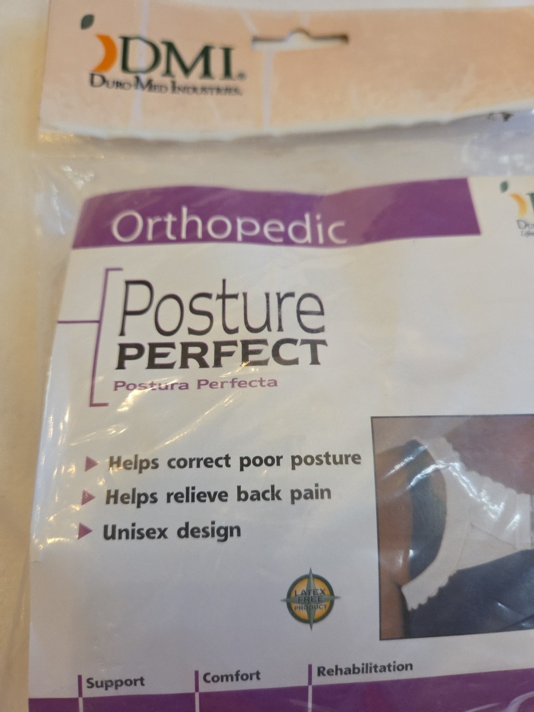 DMI Duro Med Industries Posture Perfect New! SEALED Package One Size Fits Most