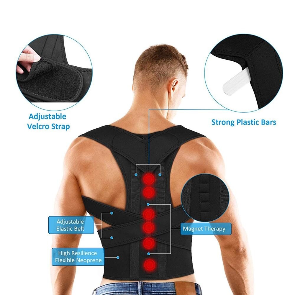 Adjustable Posture Corrector Corset Back Brace Support Shoulder Straightener US