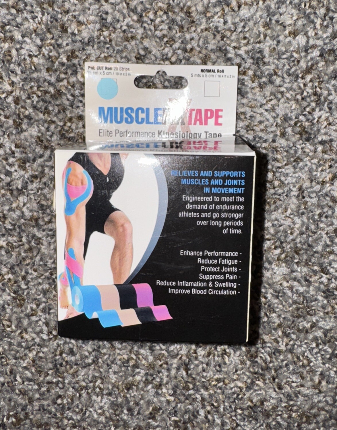 Sports Kinesiology Recovery Precut Tape Roll Athletic Muscle Therapy Pain Relief
