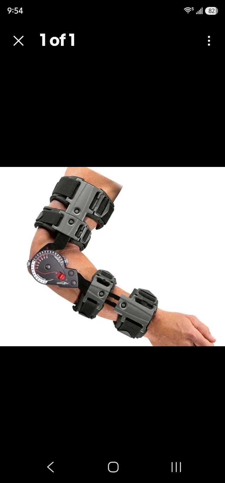 DonJoy X-ACT Rom Elbow Right Brace Full Comfort Extention Flexion Adjustable