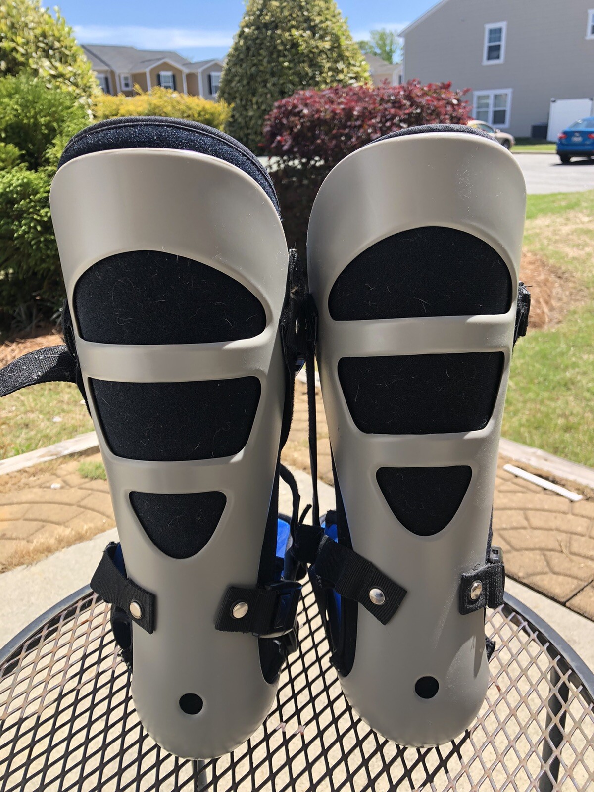 Night Splint Plantar Fasciitis Achilles Tendonitis Heel Spurs (Grey and Blue)