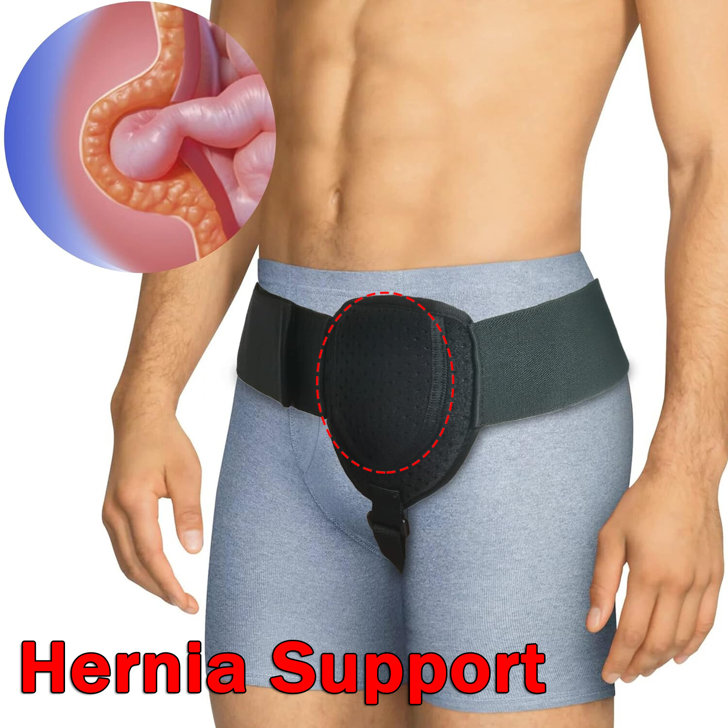 Inguinal Hernia Support Groin Hernia Truss for Support Prior/Post Surgery Belt