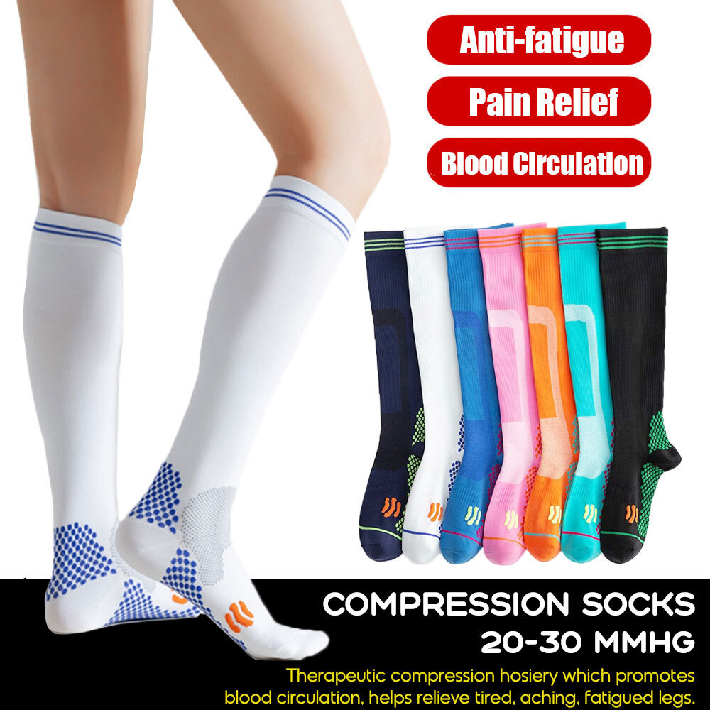 3Pair Physix Gear Compression Socks For Men Women 20-30 mmhg Pressure Socks XXL