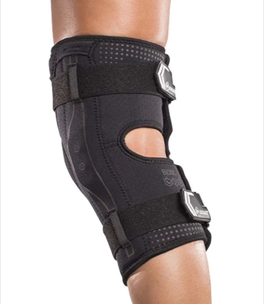 DonJoy Performance Bionic Knee Brace Hinged Adjustable Patella Support Black Lrg
