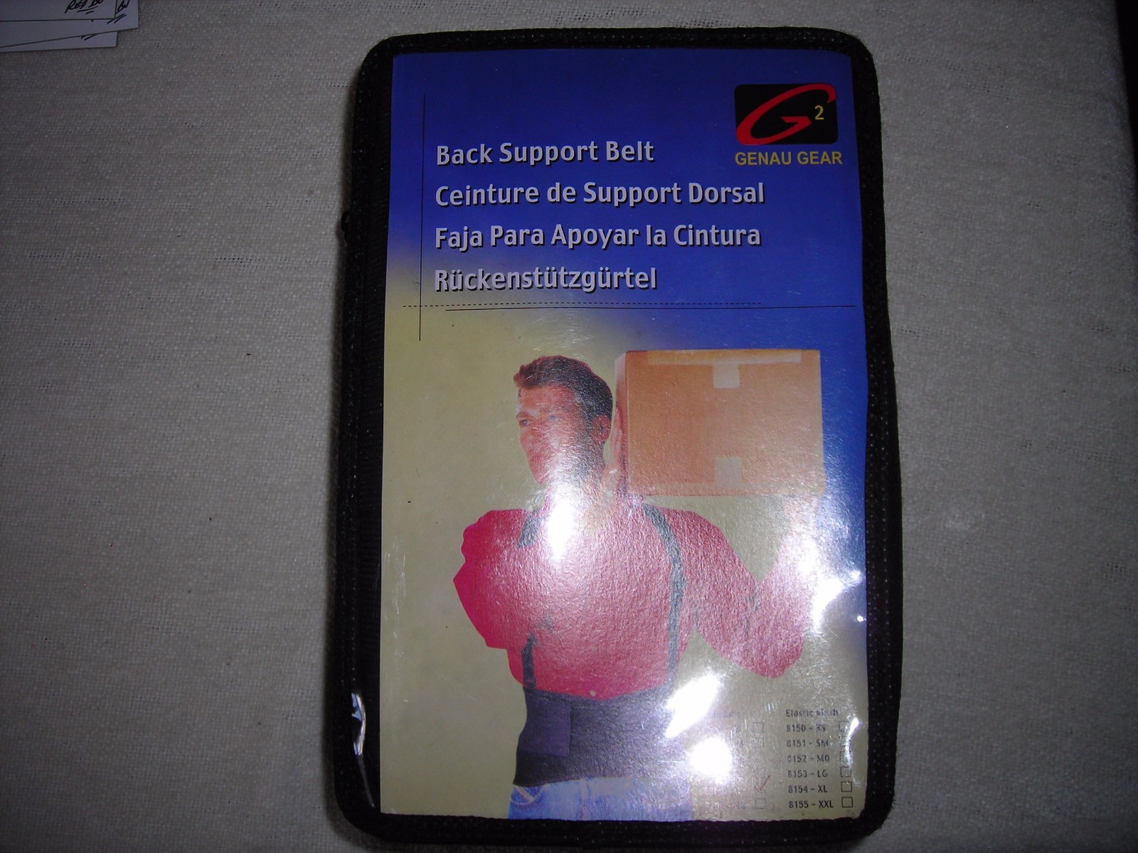 Belt Heavy Lift Back Support Waist Brace Adjustable suspenders Size XL STANDARD