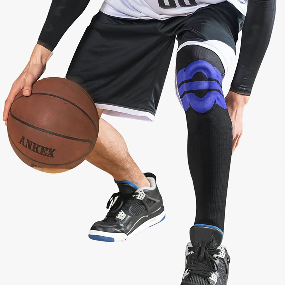 Professional Knee Brace Compression Sleeve Patella Gel Pads Side Stabilizers