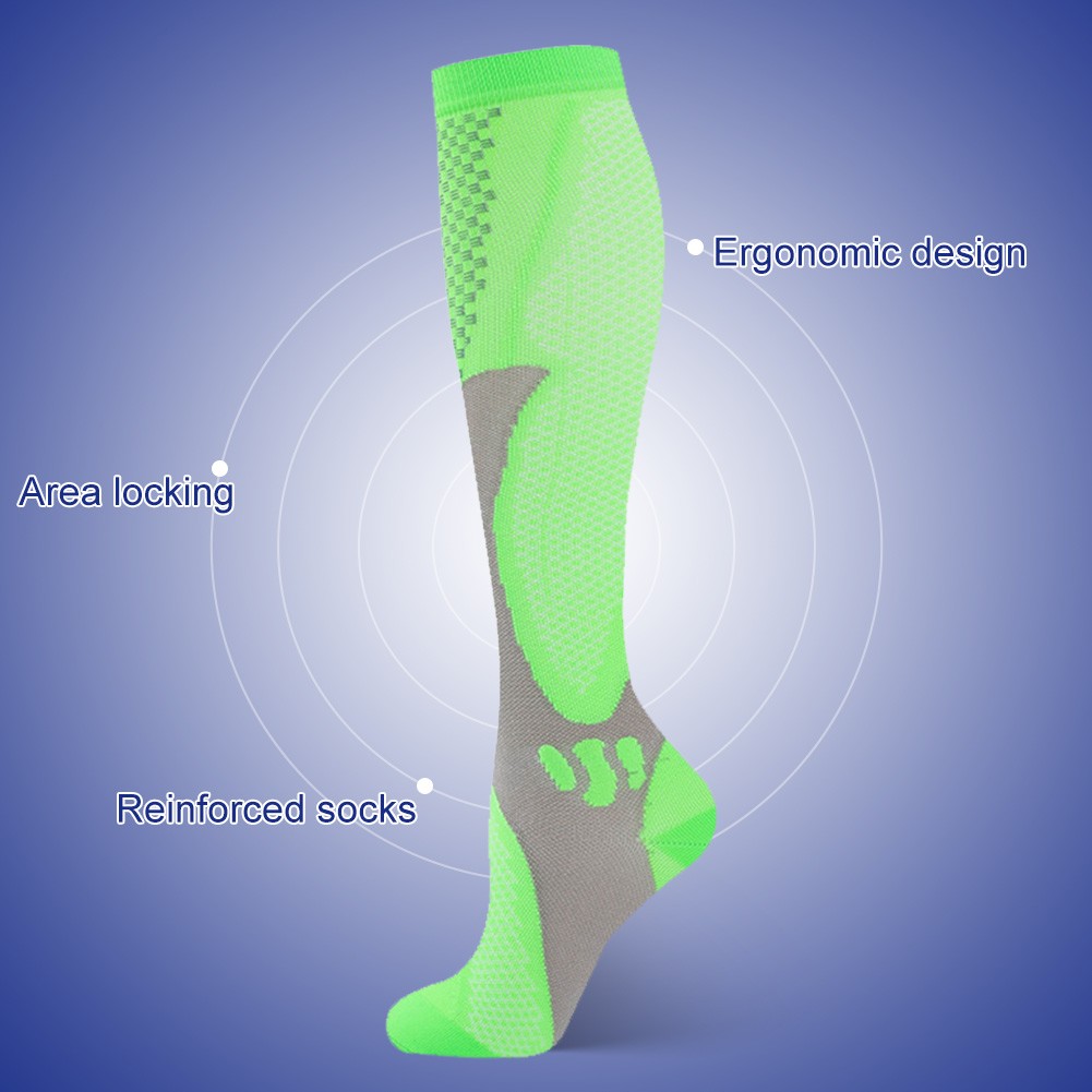 (3 Pairs) 20-30mmHg Compression Socks Calf Support Anti Fatigue Knee High Socks