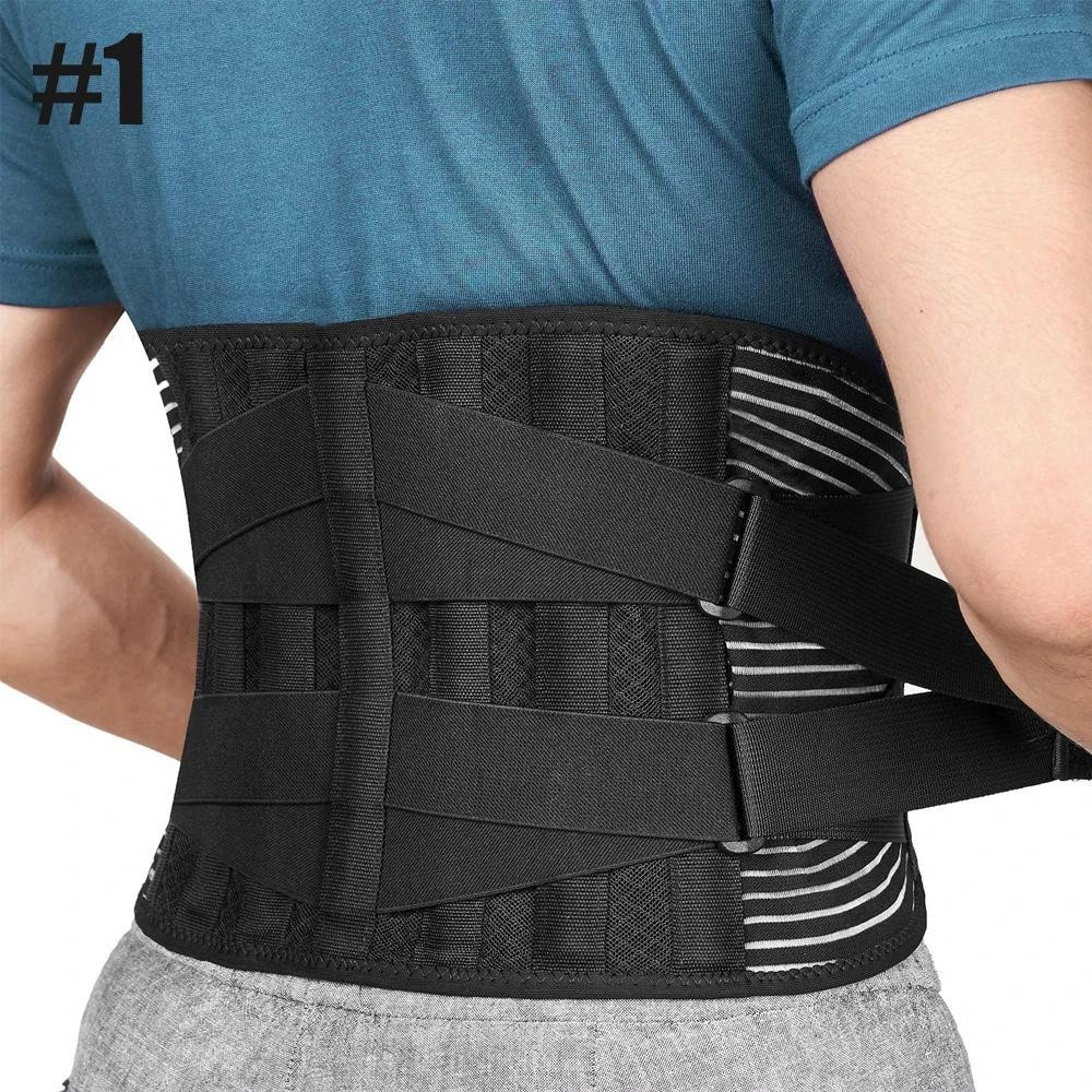 Tcare Sports Back Braces for Lower Back Pain Relief with 6 Stays,Breathab