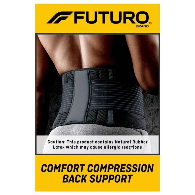 FUTURO Adjustable Deluxe Back Support Compression Brace – 1pk