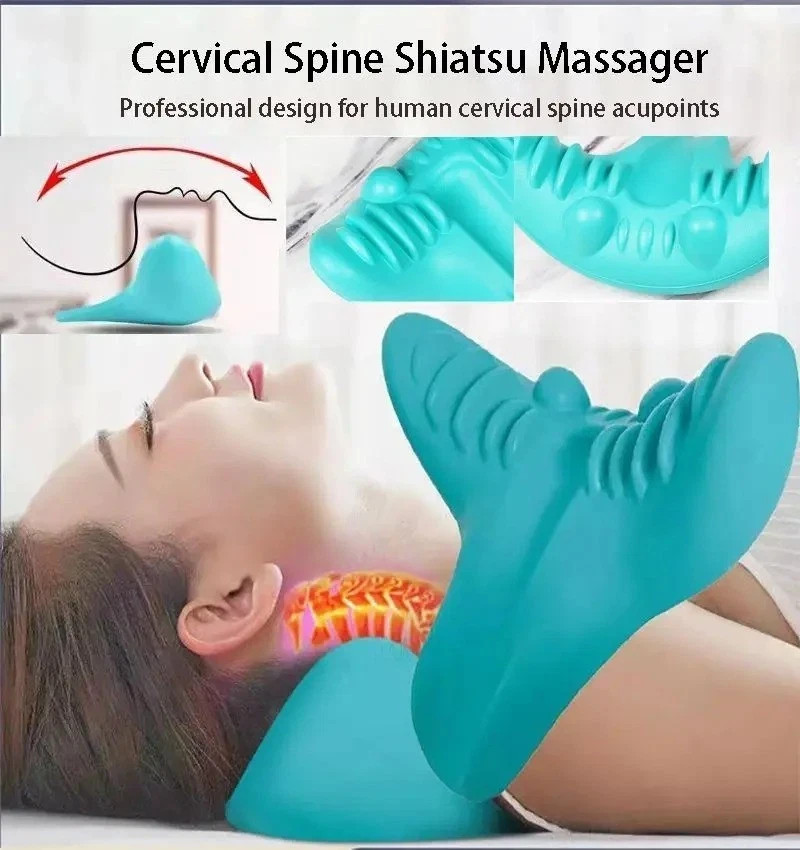 Neck Stretcher Cervical Traction Pillow Relaxer for Neck Shoulder Pain Relief