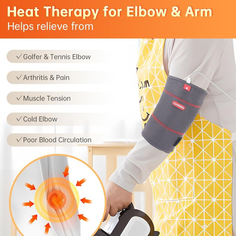 Elbow Heating Pad Wrap for Joint Pain USB Heated Elbow Brace