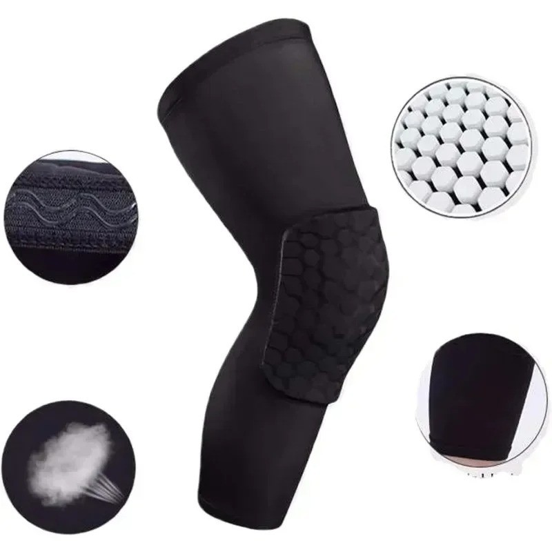 1PC Sports Compression Knee Sleeve Support Brace for Basketball Volleyball Gym