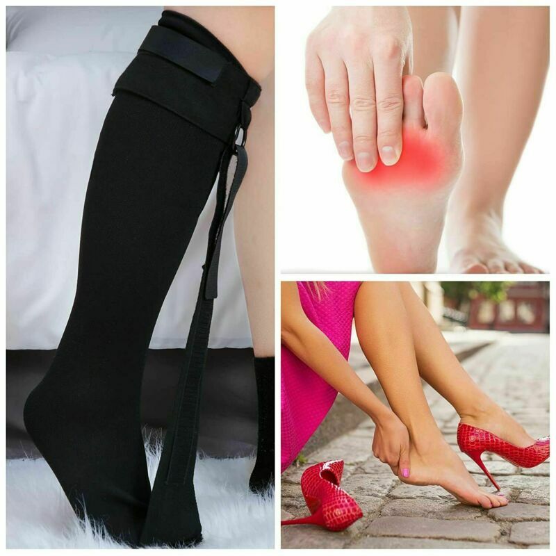 Plantar Fasciitis Strassburg Sock Splint Achilles Heel Pain Relief Sleeve M/L US