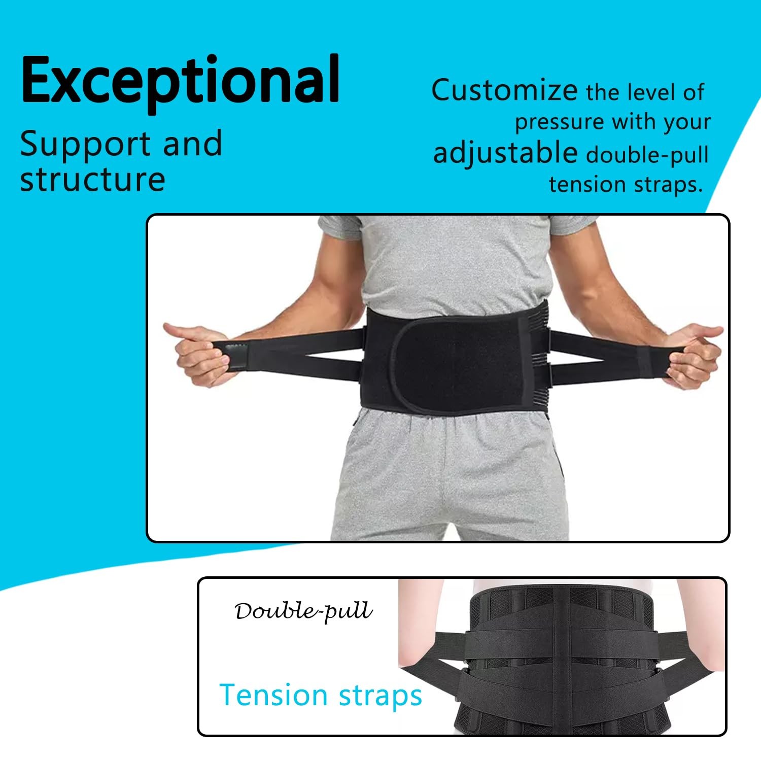Back Brace for Lower Back Pain Relief Women & Man From Sciatica, Herniated Di