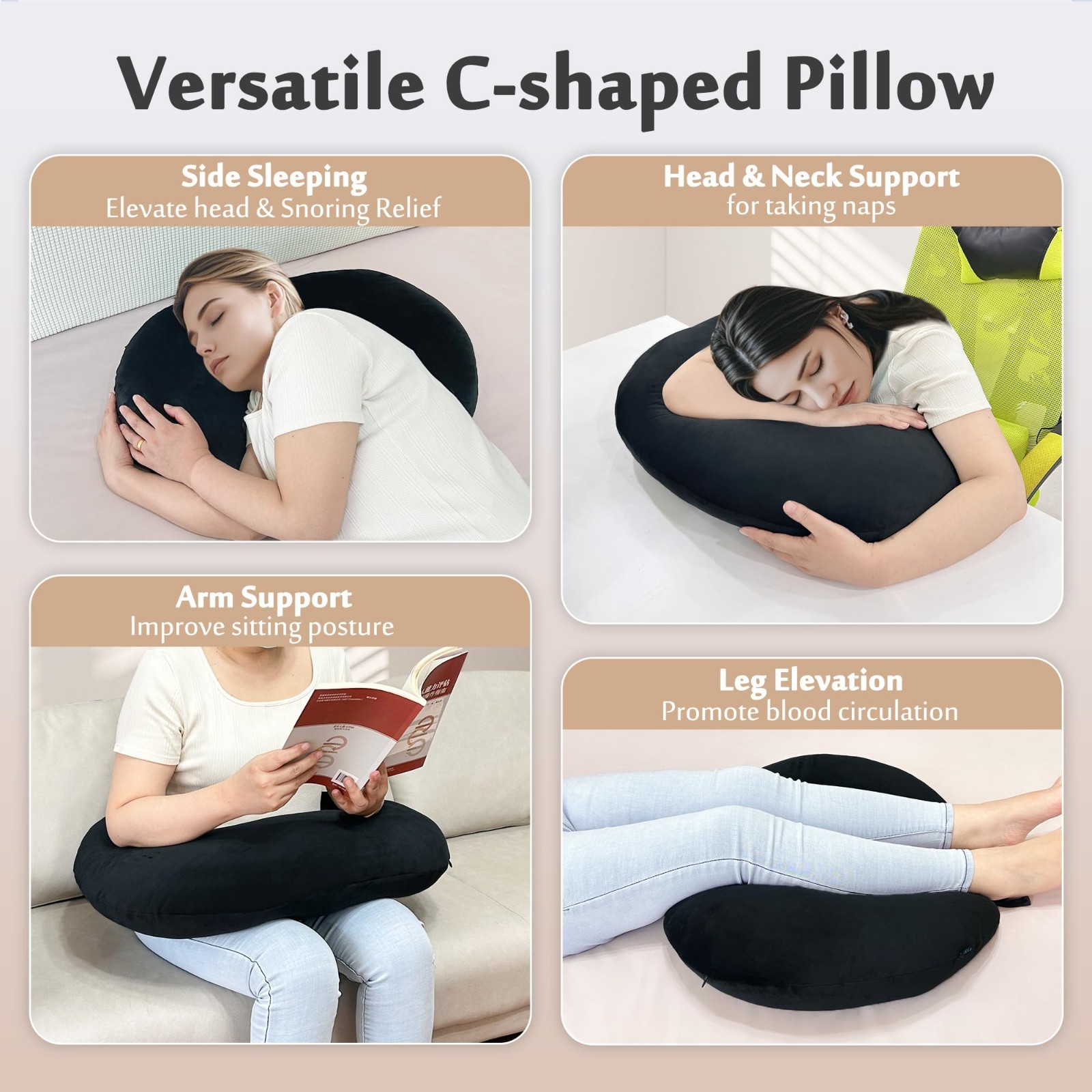 BBL Pillow for Post Surgery Recovery, Booty Lumbar Seat Cushion & Hip Support