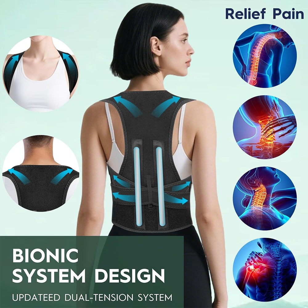 Heavy Duty Weight Lift Lumbar Full Back Support Belt Brace Pain Relief Work Day