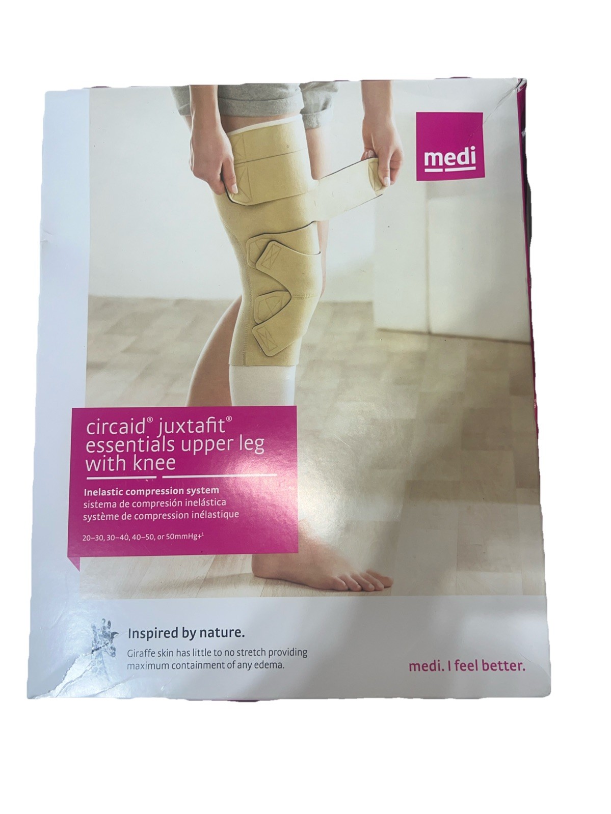 Medi Circaid Juxtafit Compression Wrap Upper Leg With Knee 45cm Right Small NEW