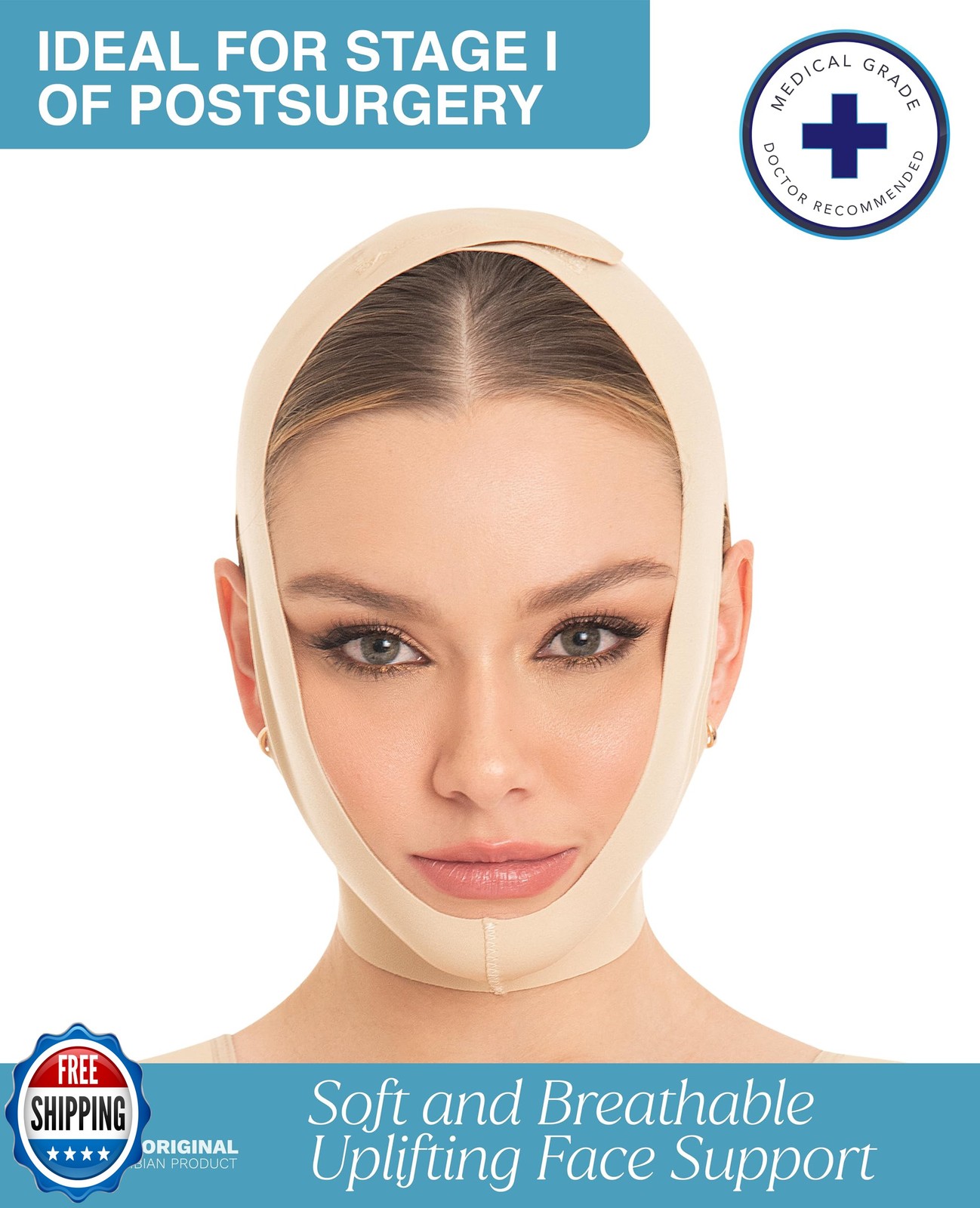 MandD Face Slimming Chin Strap Lipo Compression Garment Mentonera Postquirúrg…