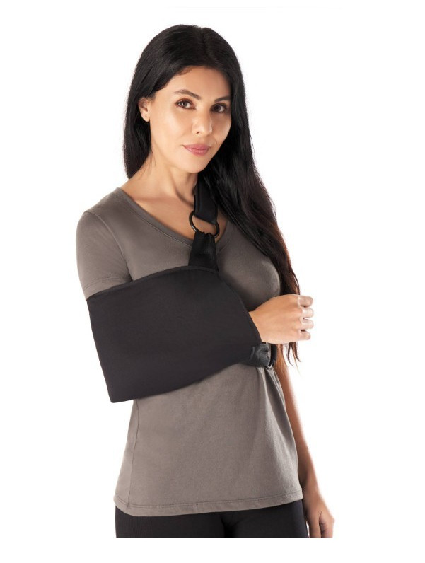 Ovation Medical Shoulder/Arm Immobilizer Sling Foam Straps Black XL 59028