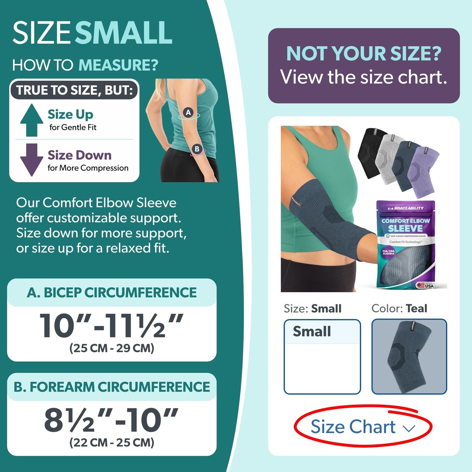 Elbow Compression Sleeve for Bursitis – Olecranon Elbow Brace for Tendonitis,…