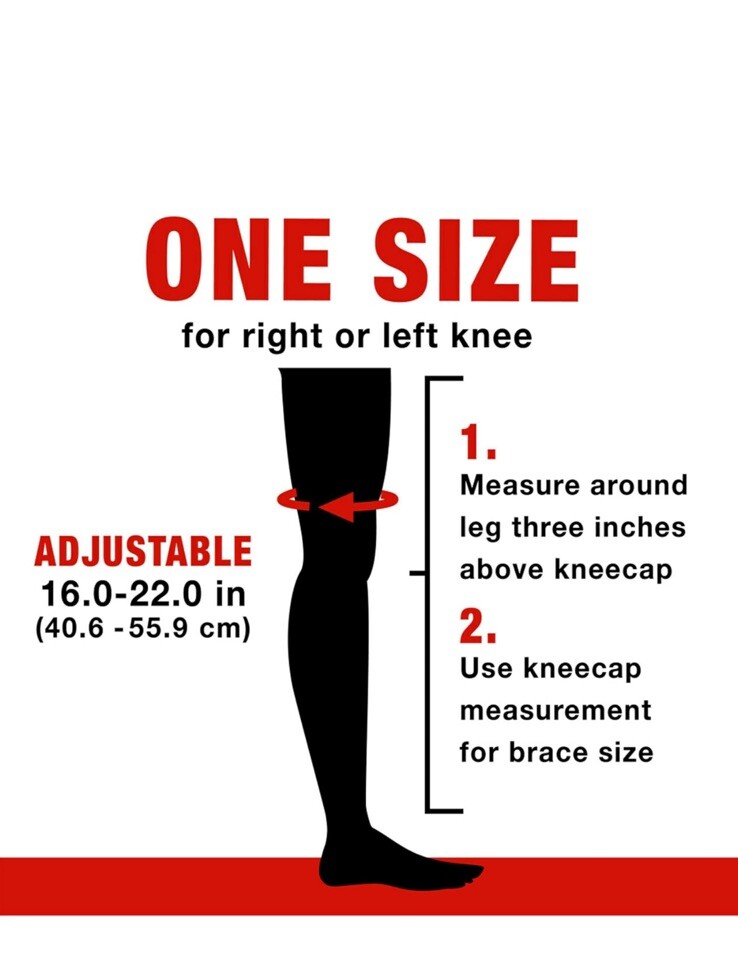 Ace Adjustable Hinged Knee Brace, 209600 Black