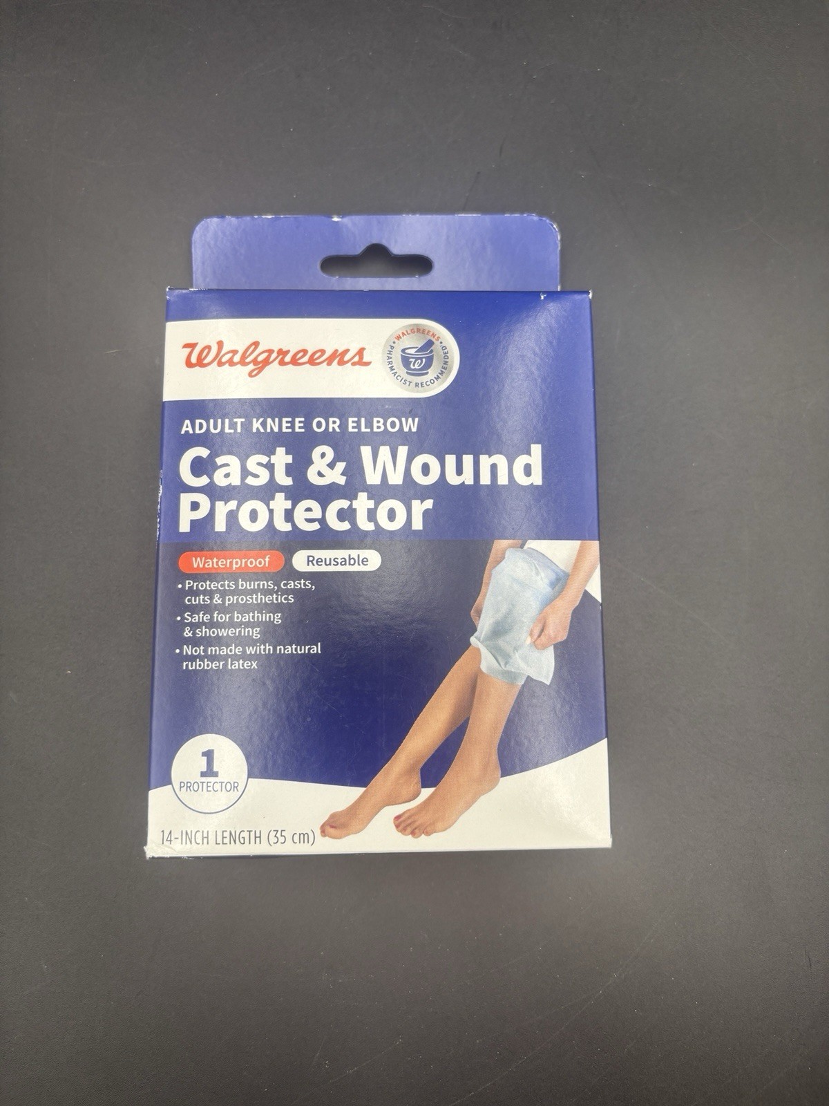 Walgreens Adult Knee or Elbow Cast & Wound Protector 14in Waterproof Reusable