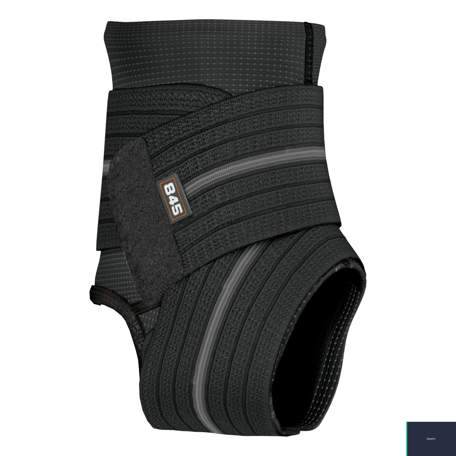 Ankle Sleeve Compression Wrap Support Black Medium with Elastic Mesh