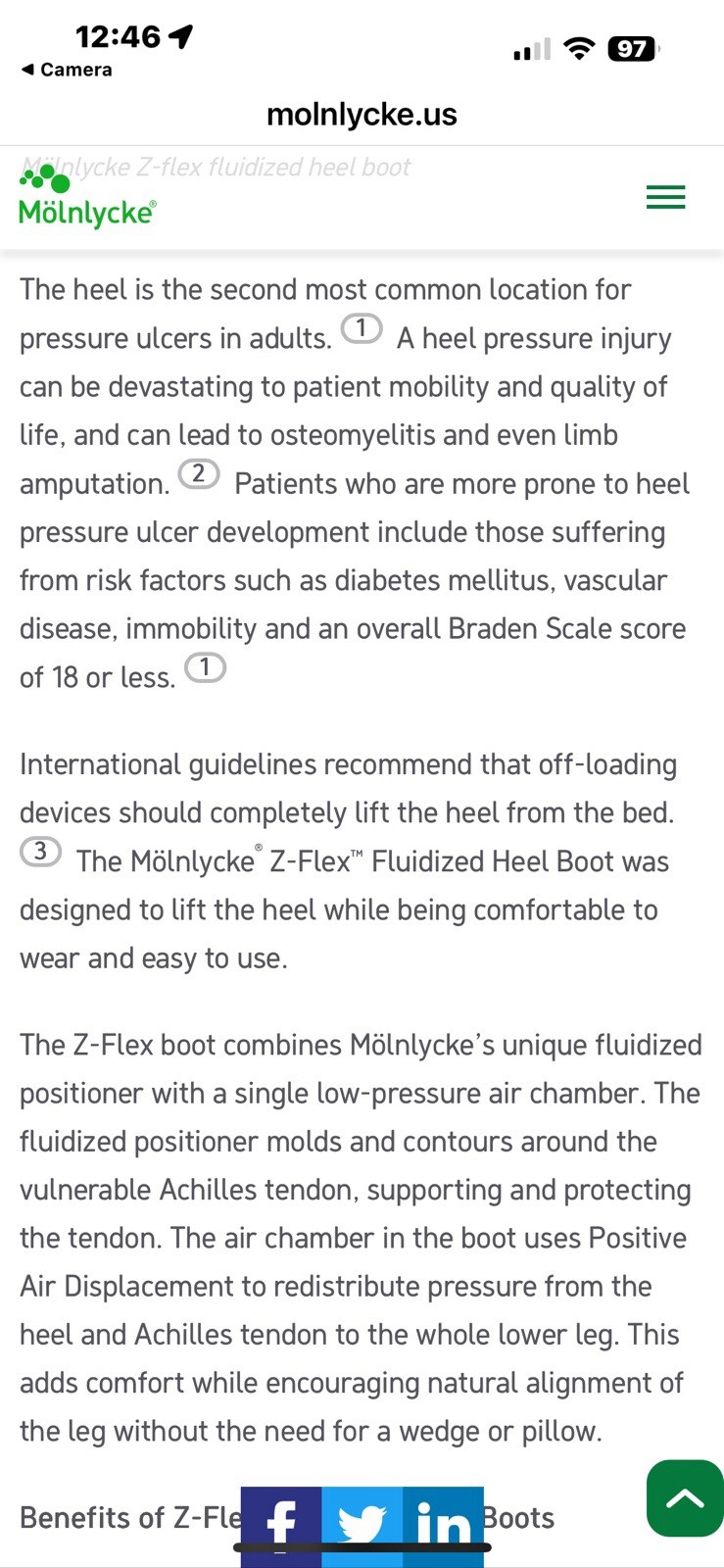 Feet & Heel Protector, Molnlycke Z-Flex Air Fluidized Protector Boots (2)