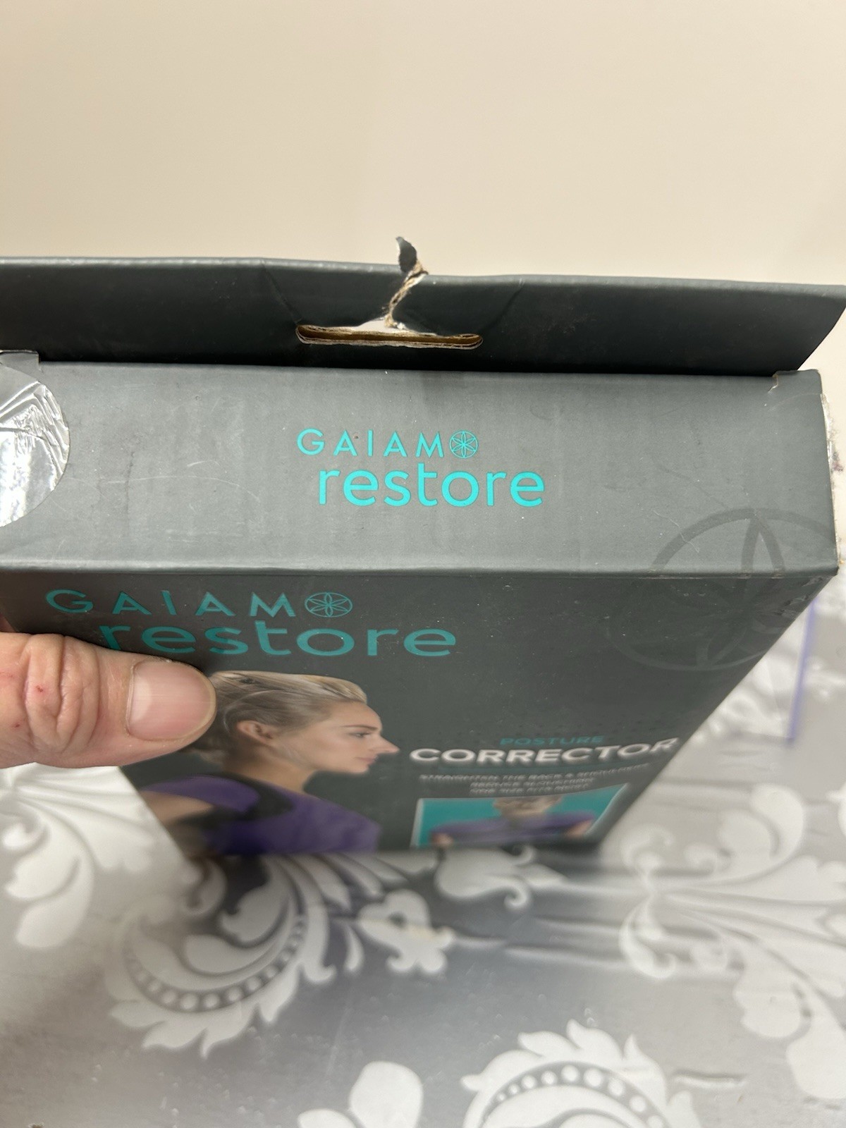 Gaiam Restore Posture Corrector Back Stretcher One Size Fits Most Black