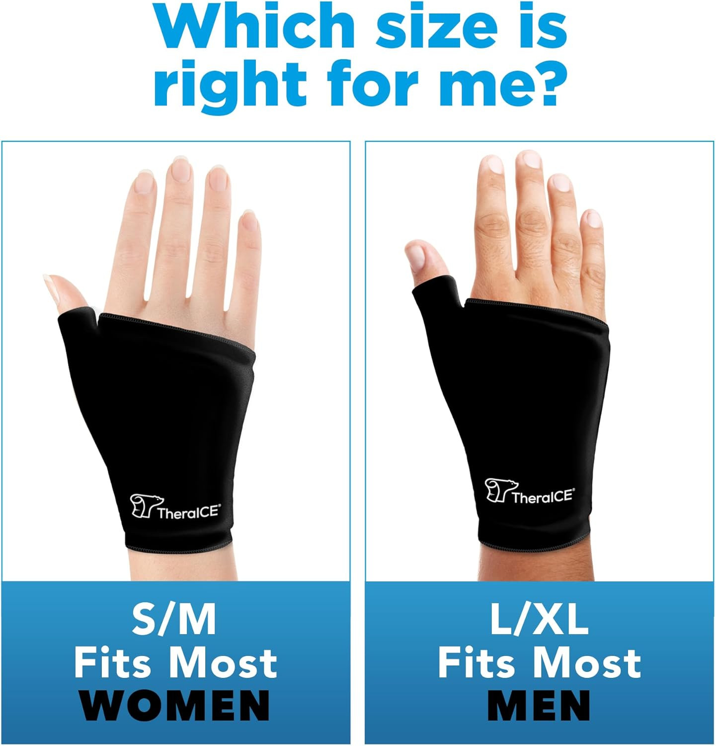 Wrist Ice Pack Wrap Thumb Brace for Either Hand for Hot & Cold Therapy
