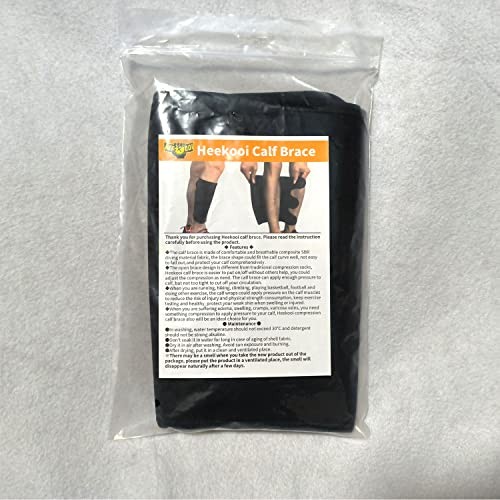 Calf Brace, Shin Splint Compression Sleeve (1 Pair) for Swelling, Edema, Large