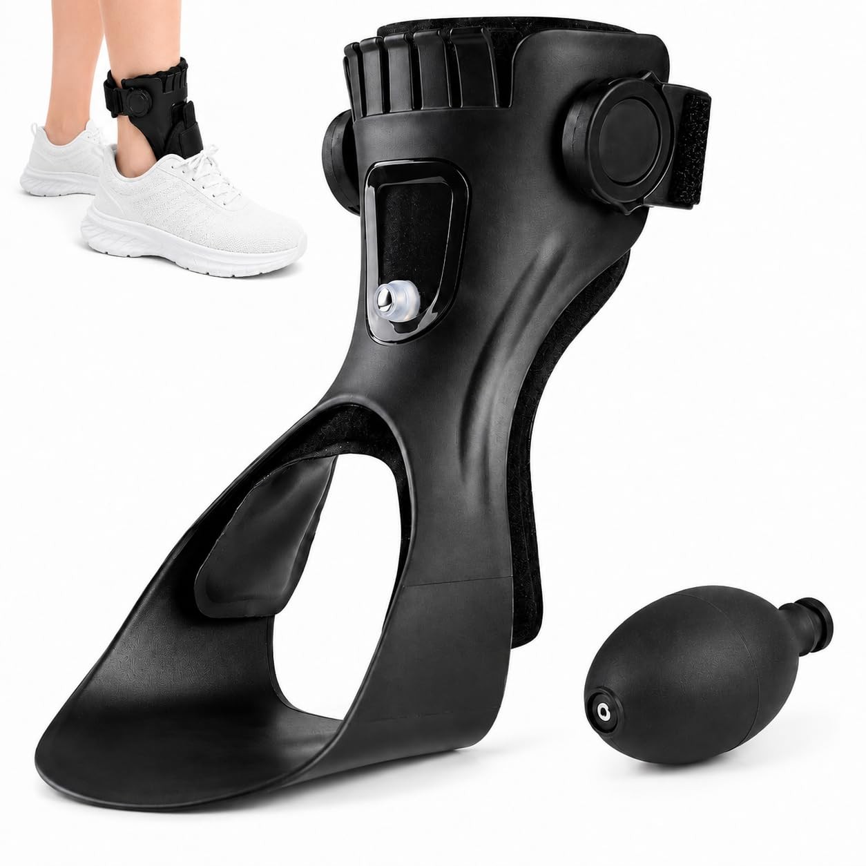AFO Drop Foot Brace,Upgraded Ankle Foot Orthosis Support for Hemiplegia Strok…