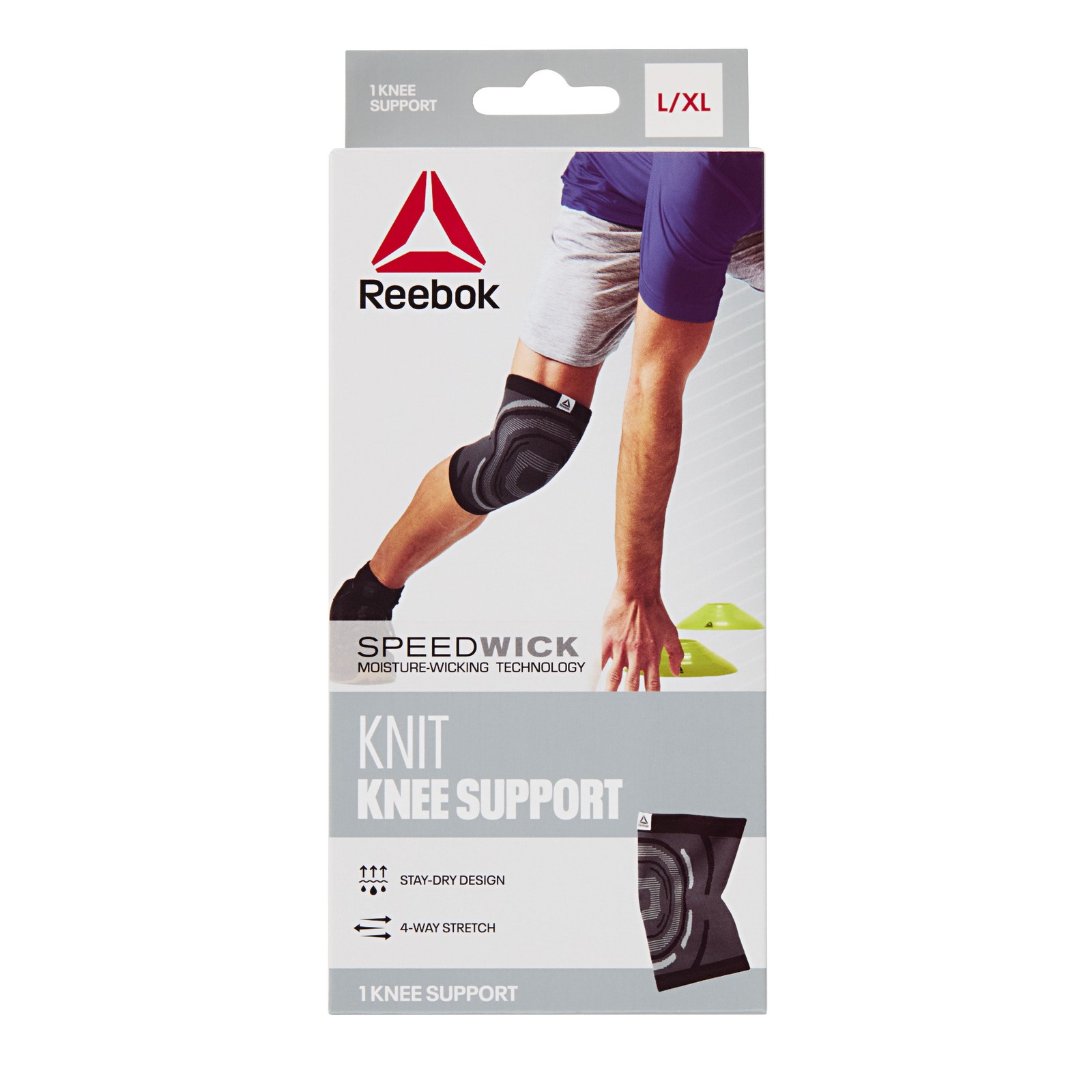 Delta Speedwick Knit Knee Support Small/Medium – Large/Extra Large,4 Way Stretch