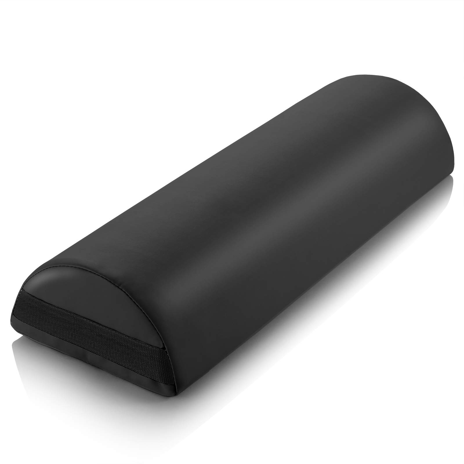 Saloniture Jumbo Half Round Massage Table Bolster 1 Count (Pack of 1), Black