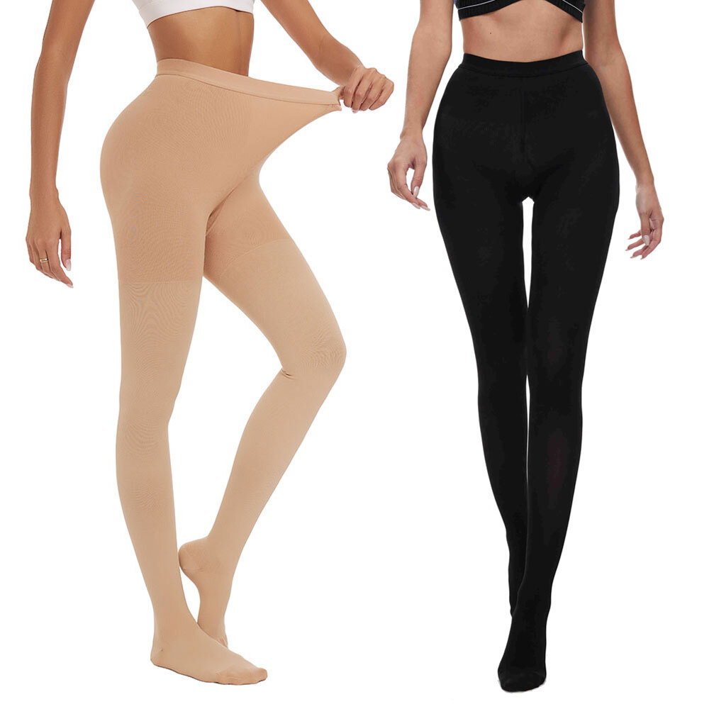 Women Compression Pantyhose 30-40 mmhg Support Stocking Ultra Sheer Hosiery Hose