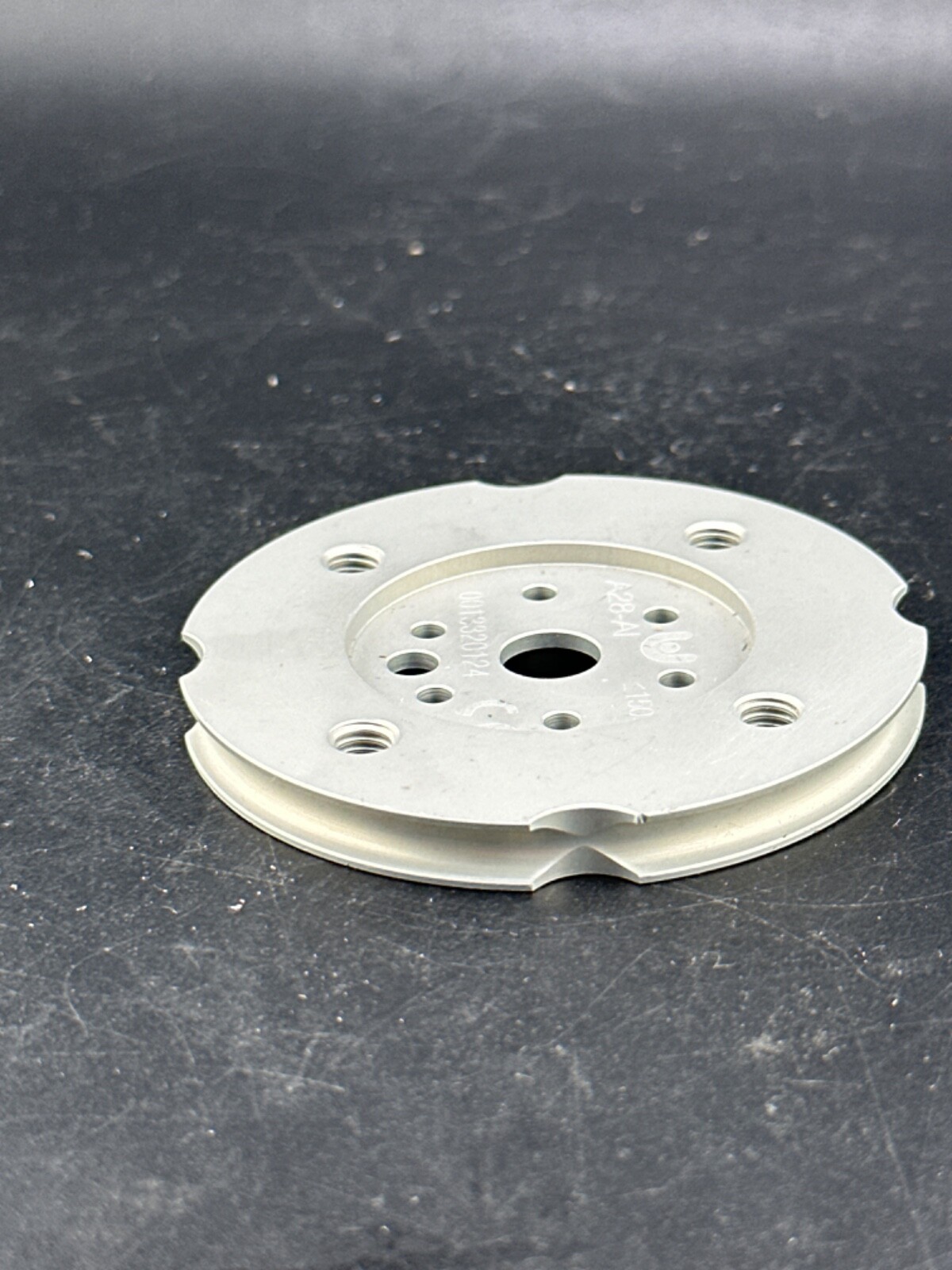 Prosthetic component adapter part. Lamination adapter 4 hole plate new