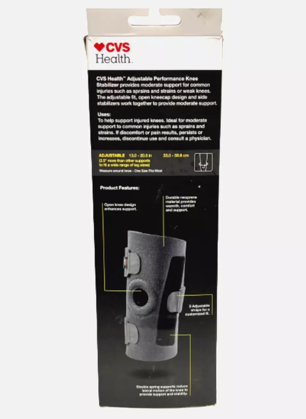 CVS Adjustable Stabilizing Knee Support Brace NEW