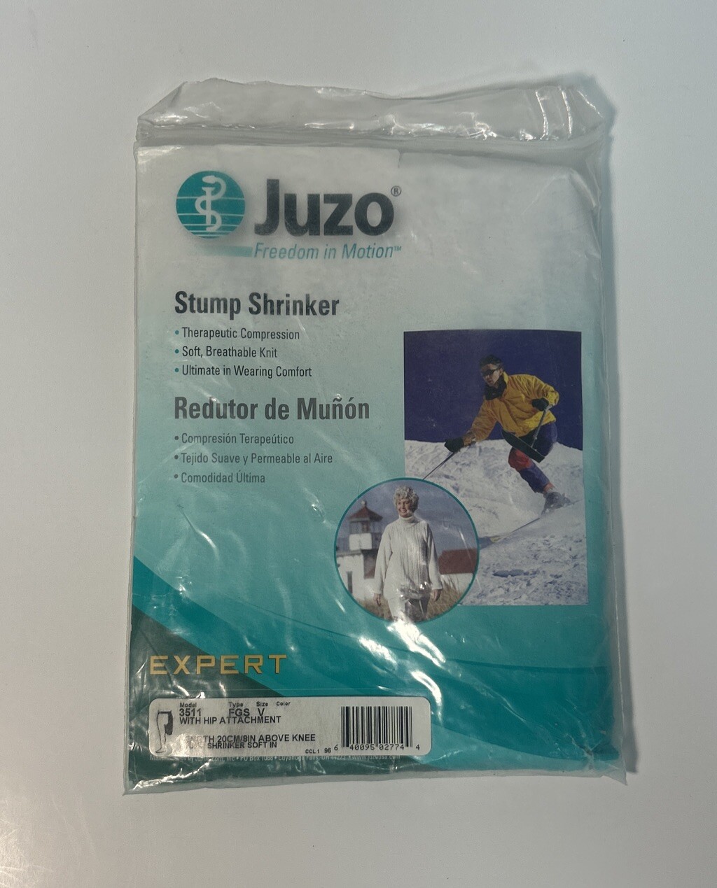 Juzo Above Knee Stump Shrinker, Model 3511, Type FGS, Size 5, Length 20cm/8in