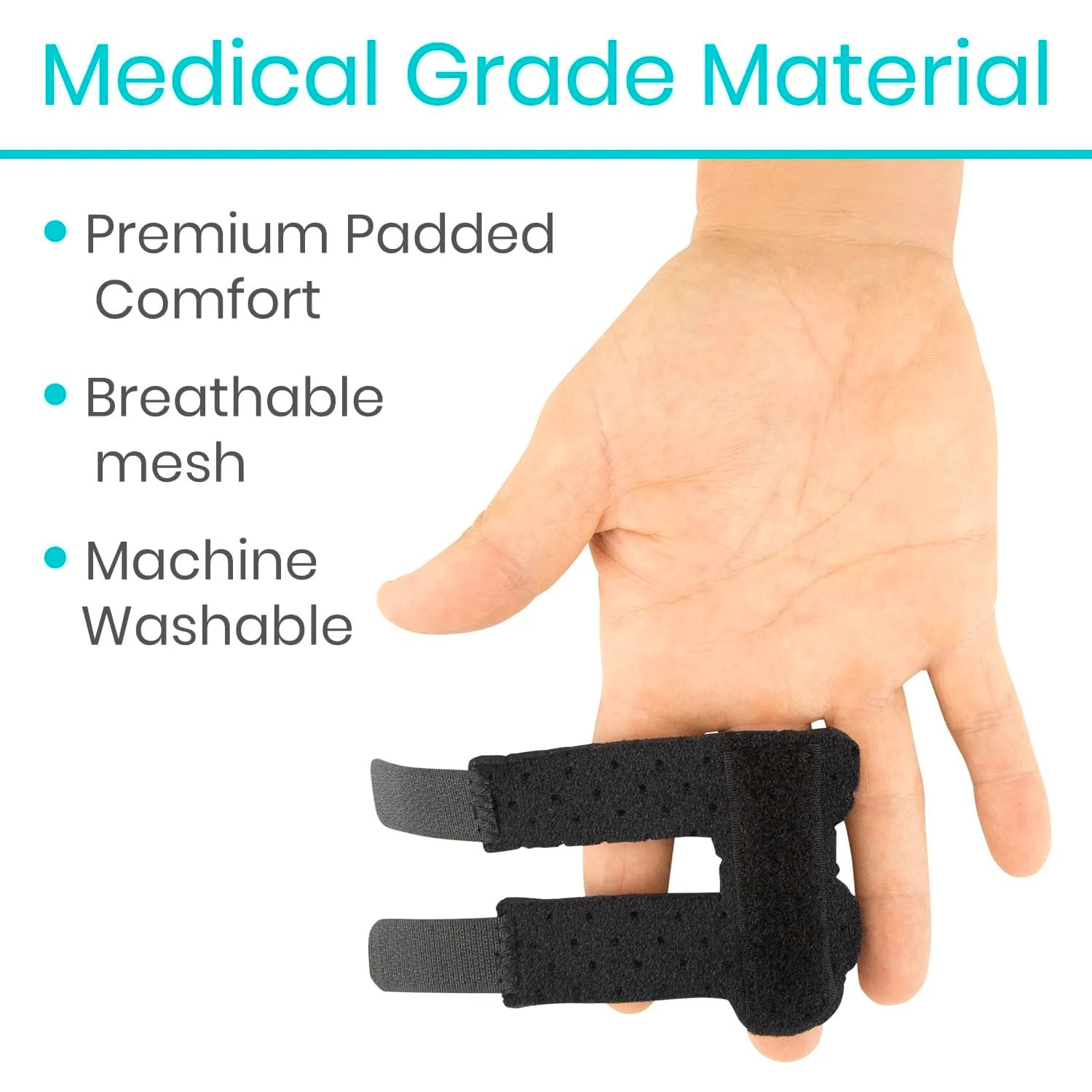 Vive Finger Splint (2 Pack) – Universal Finger Straightener – Broken and Trigger