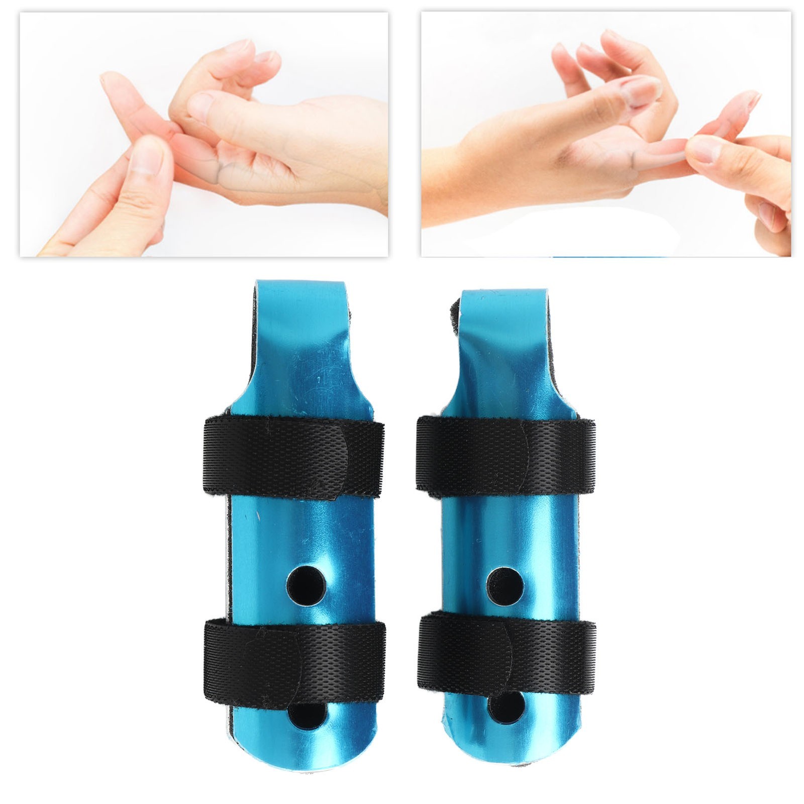 ♡ M 2Pcs Metal Finger Splint Breathable Finger Support Brace For Arthritis