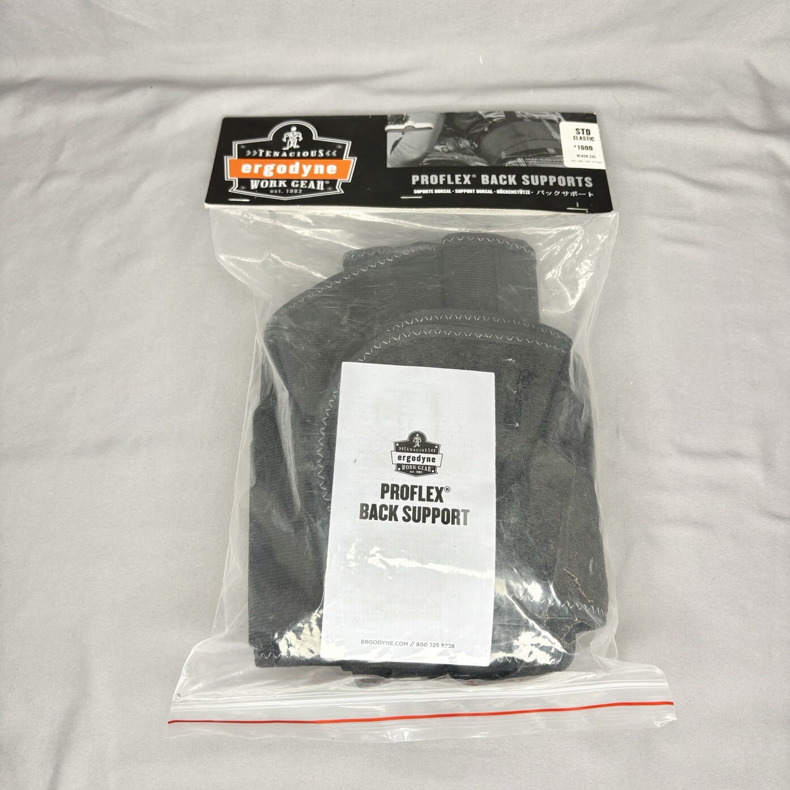 ProFlex Lumbar Support Brace 2XL 42″-46″ Adjustable Comfortable Fit Suspenders