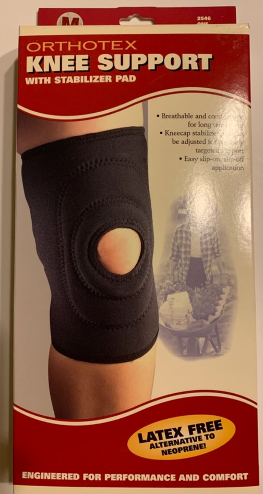 OTC Professional Orthotex Knee Support with Stabilizer Pad Brace – Latex Free